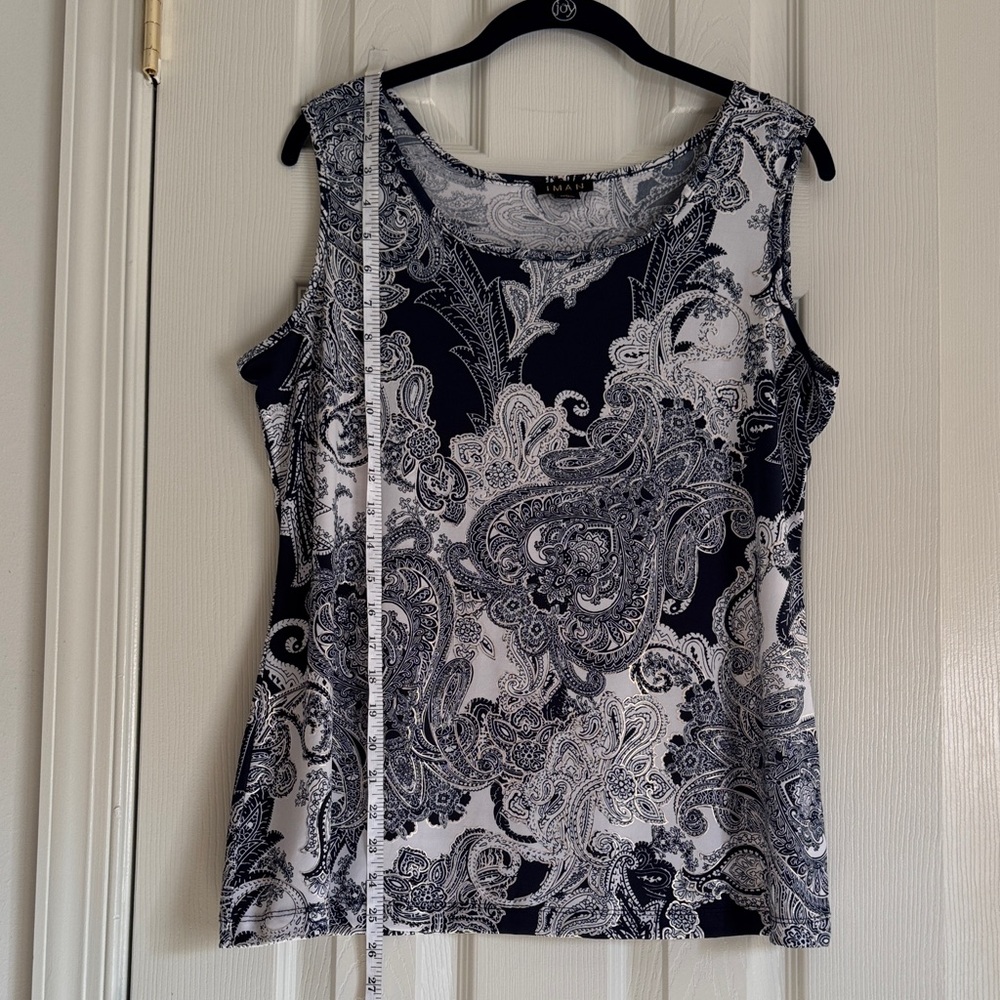 Iman Two-Piece Set – Sleeveless Top & Matching Pants - L - Picture 2 of 13